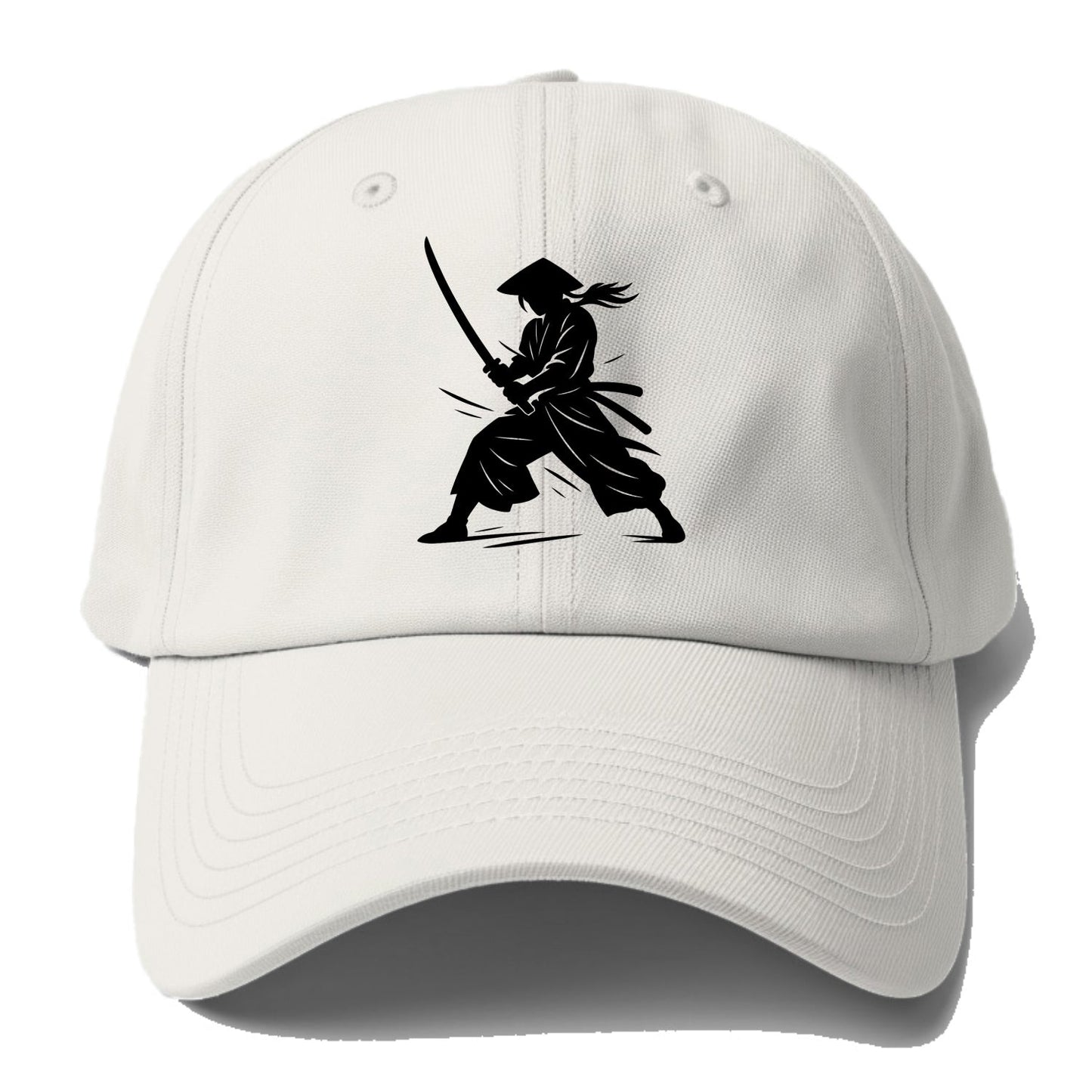 Samurai in battle-ready stance - Baseball Cap