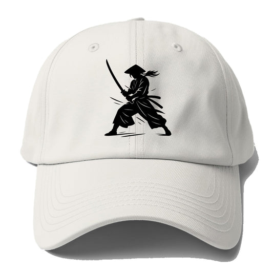 Samurai in battle-ready stance - Baseball Cap