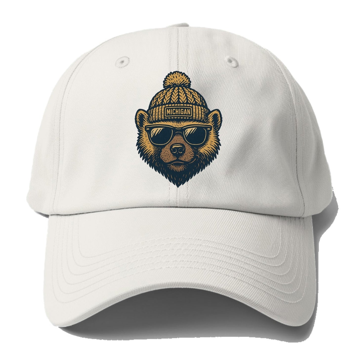 Ann Arbor Wolverine wearing Michigan bea - Baseball Cap