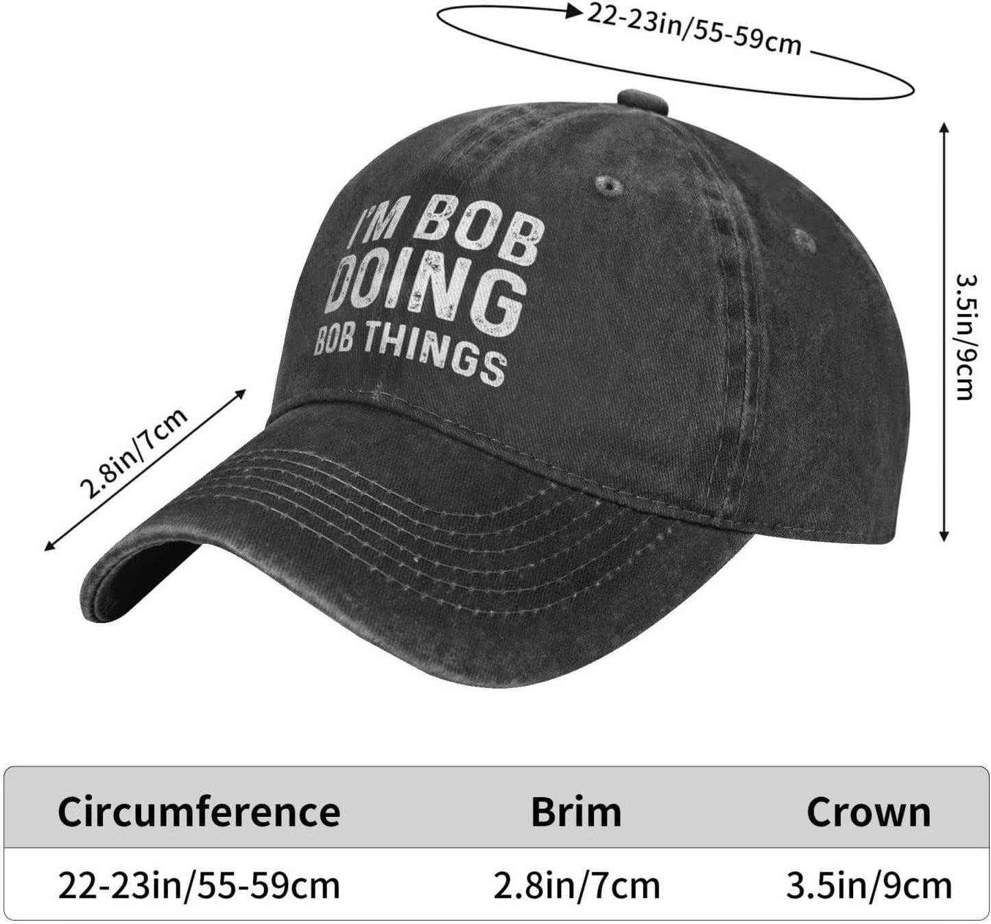 Personalized Im Bob Doing Bob Things Cap