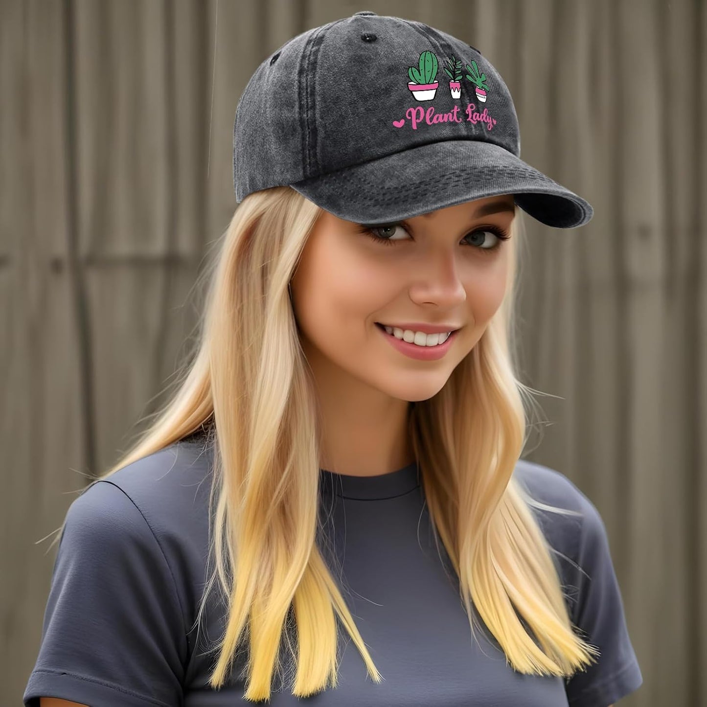 Plant Lady Vintage Washed Baseball Cap