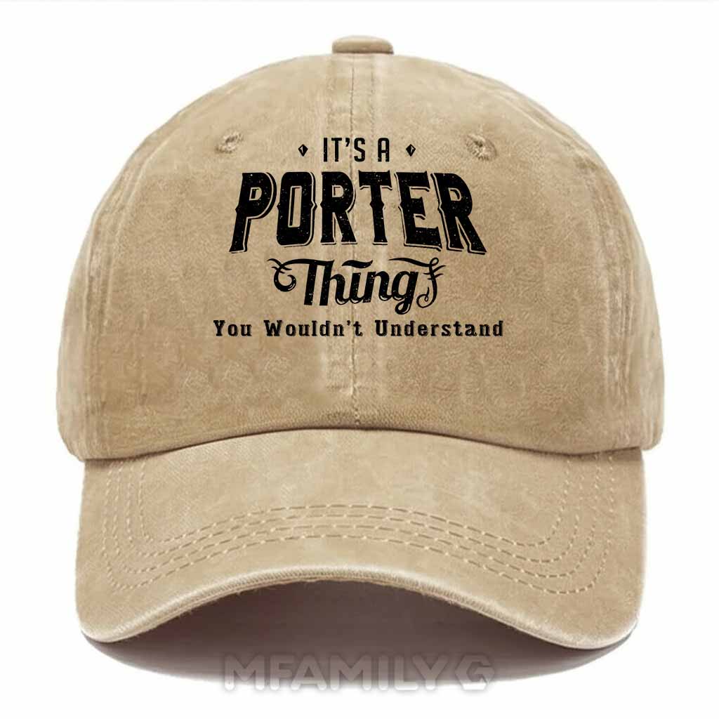 Porter Thing Washed Baseball Cap