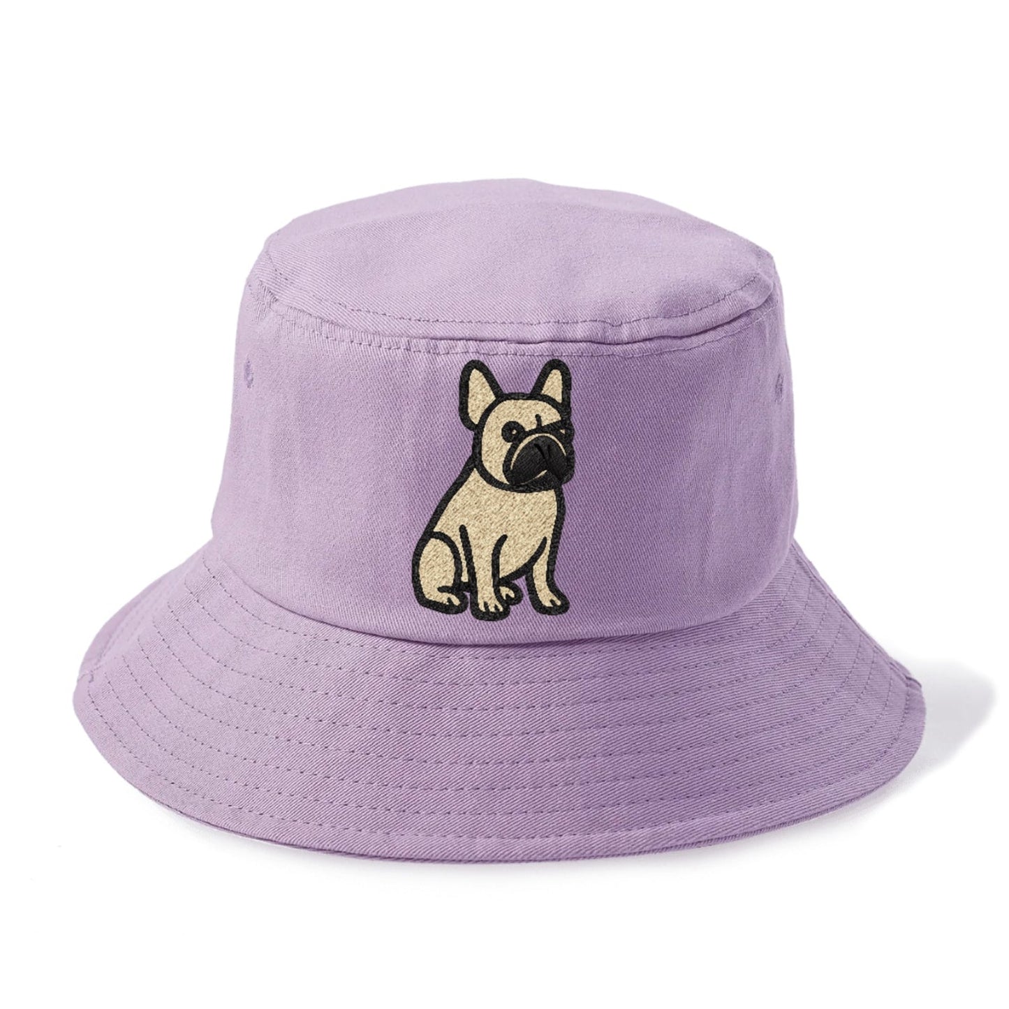 French Bulldog Fawn Colored Clean Sitting Pose Bucket Hat