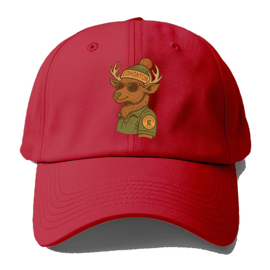 Edmonton Elk wearing Edmonton beanie wit - Baseball Cap