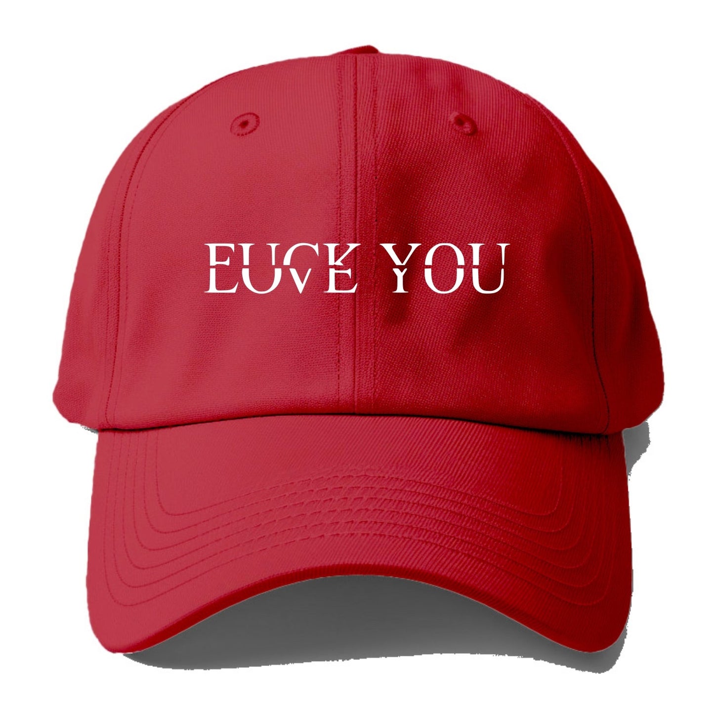 Fuck Love You White - Baseball Cap