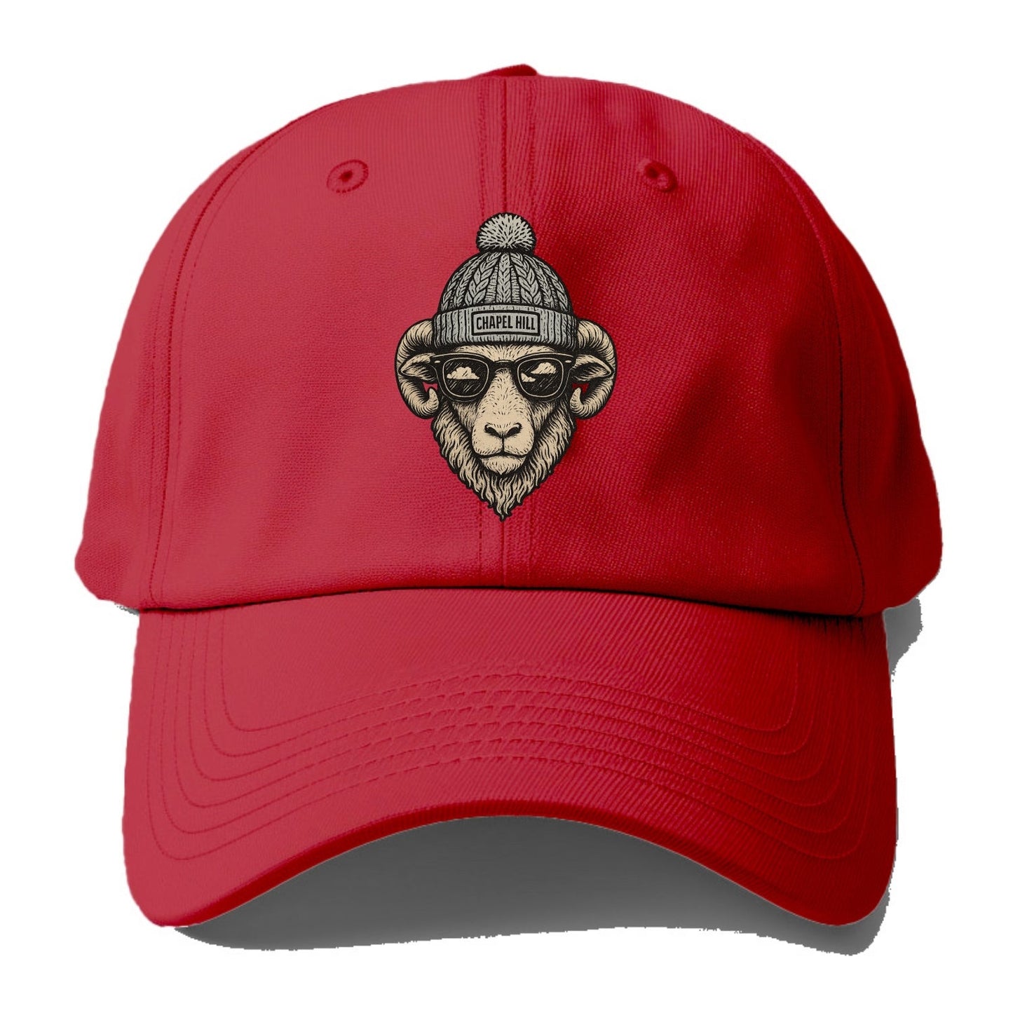 Chapel Hill Tar Heel Ram wearing UNC bea - Baseball Cap