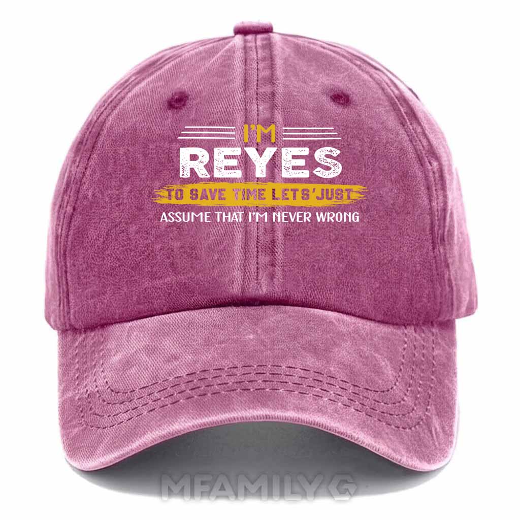 Reyes Never Wrong Washed Baseball Cap