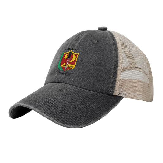 2nd Marine Regiment Printed unisex baseball cap adjustable grid baseball cap veteran gift