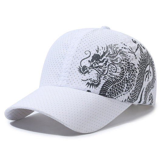 Stylish Dragon Print Baseball Cap for Men Baseball Cap
