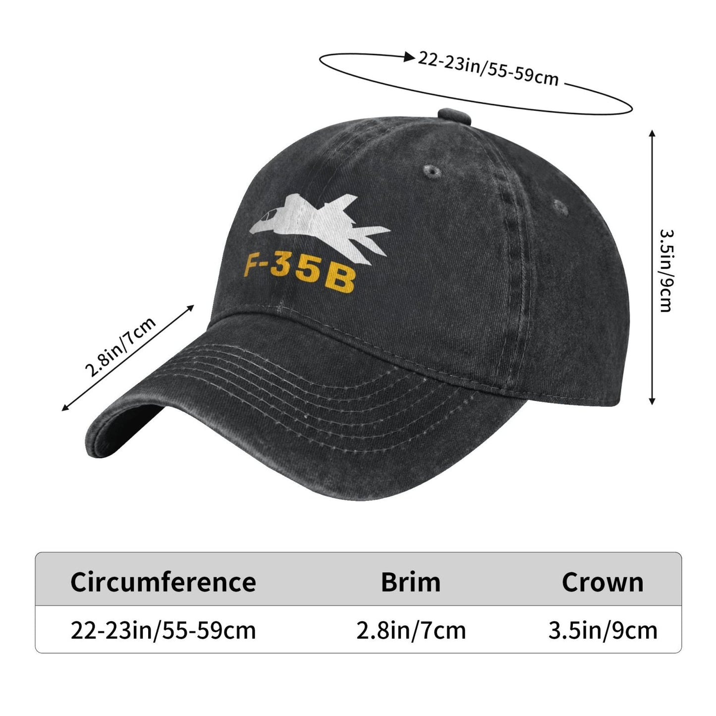 F-35B Printing unisex baseball cap adjustable hats Outdoor leisure hat veteran gift