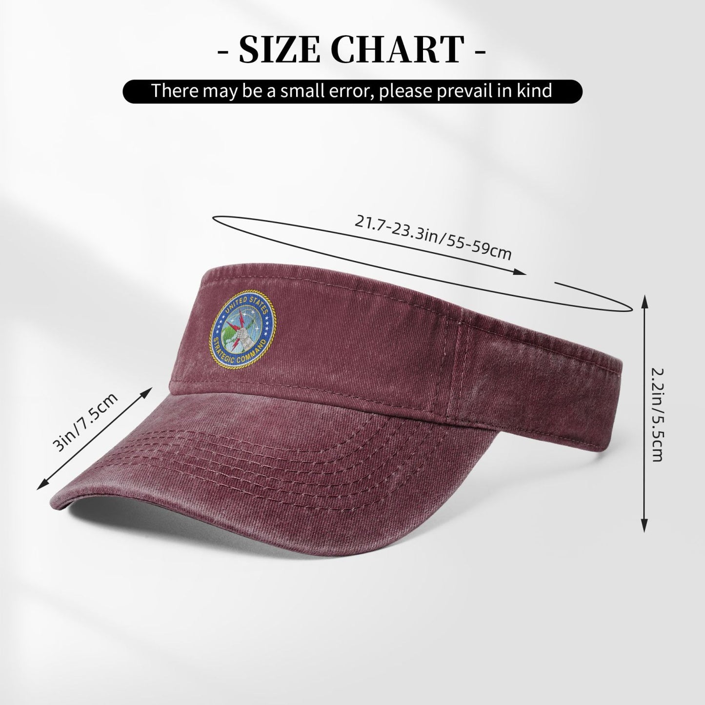 Seal Of The United States Strategic Command Printing adjustable Empty Top Baseball Sun Cap unisex outdoor sport hat veterans gift
