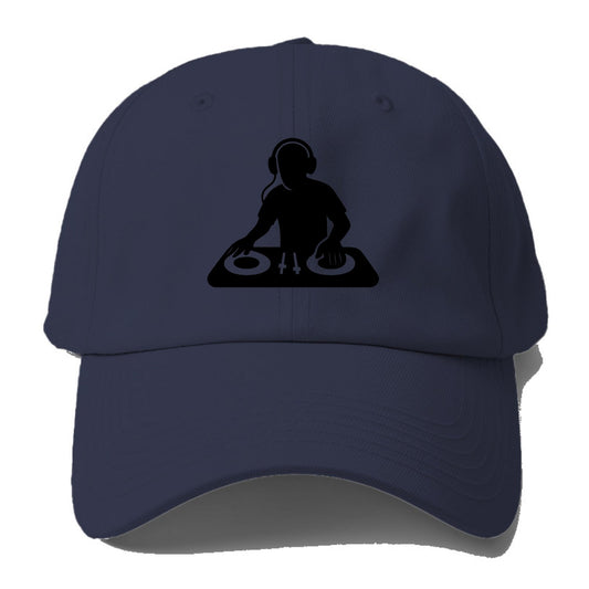 DJ with turntables and headphones - Baseball Cap