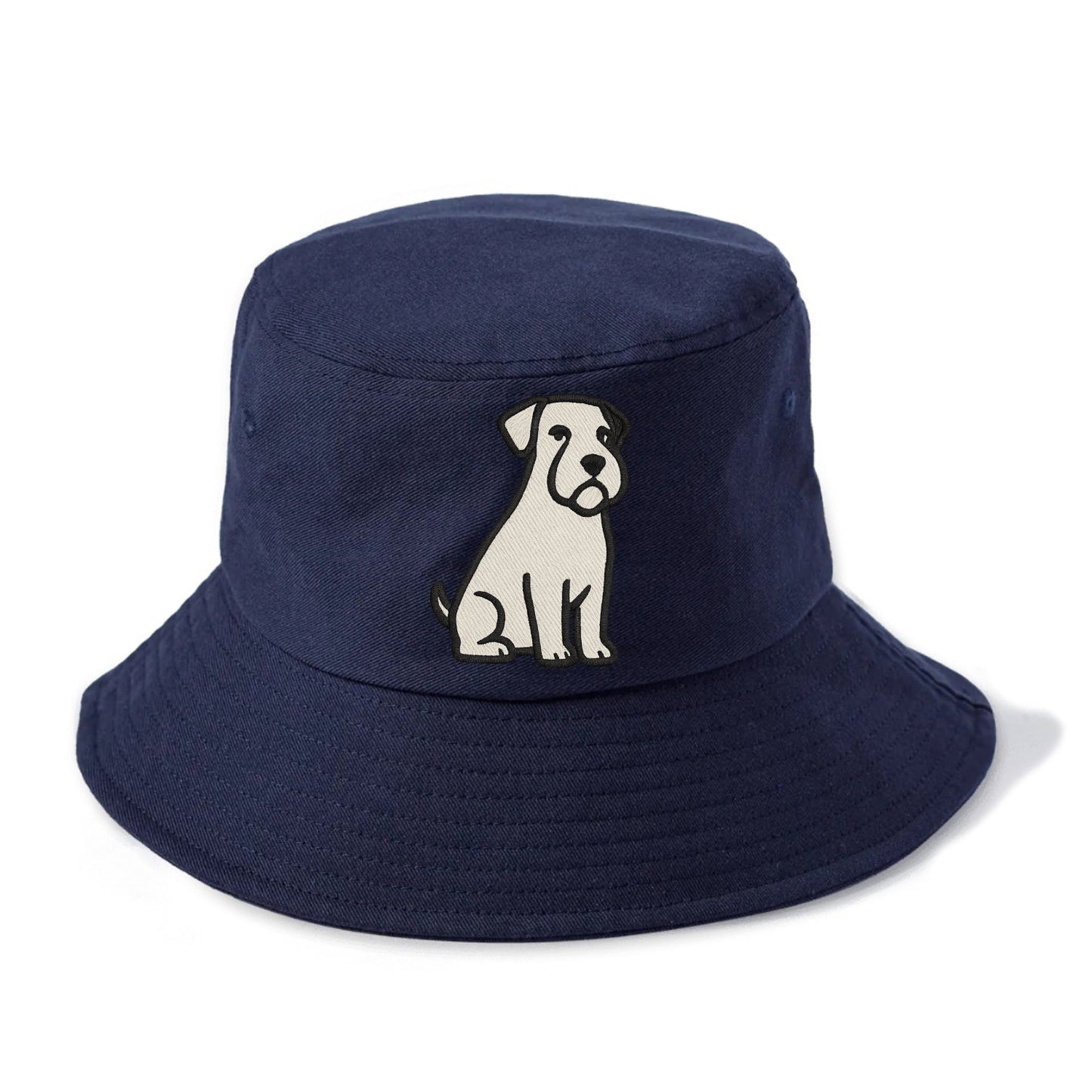 Sealyham Terrier White Sitting Pose Bucket Hat