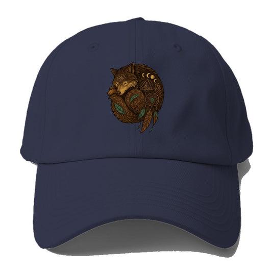 Sleeping Wolf Peace  - Baseball Cap