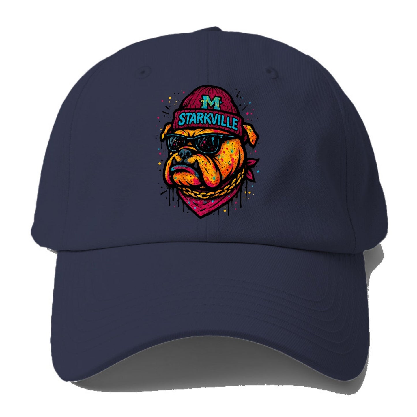 Starkville Bulldog wearing Mississippi State beanie with M patch - Baseball Cap