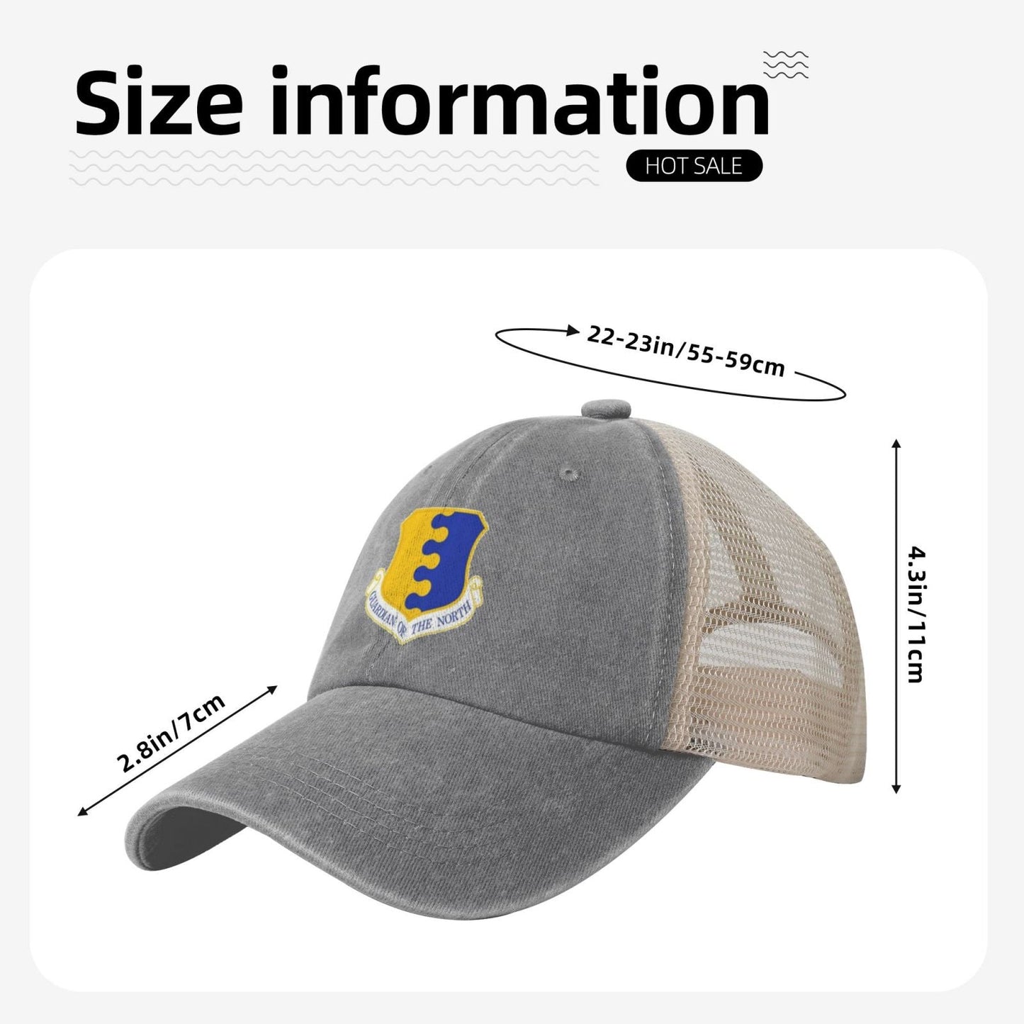 28th Bomb Wing Printed unisex baseball cap adjustable grid baseball cap veteran gift