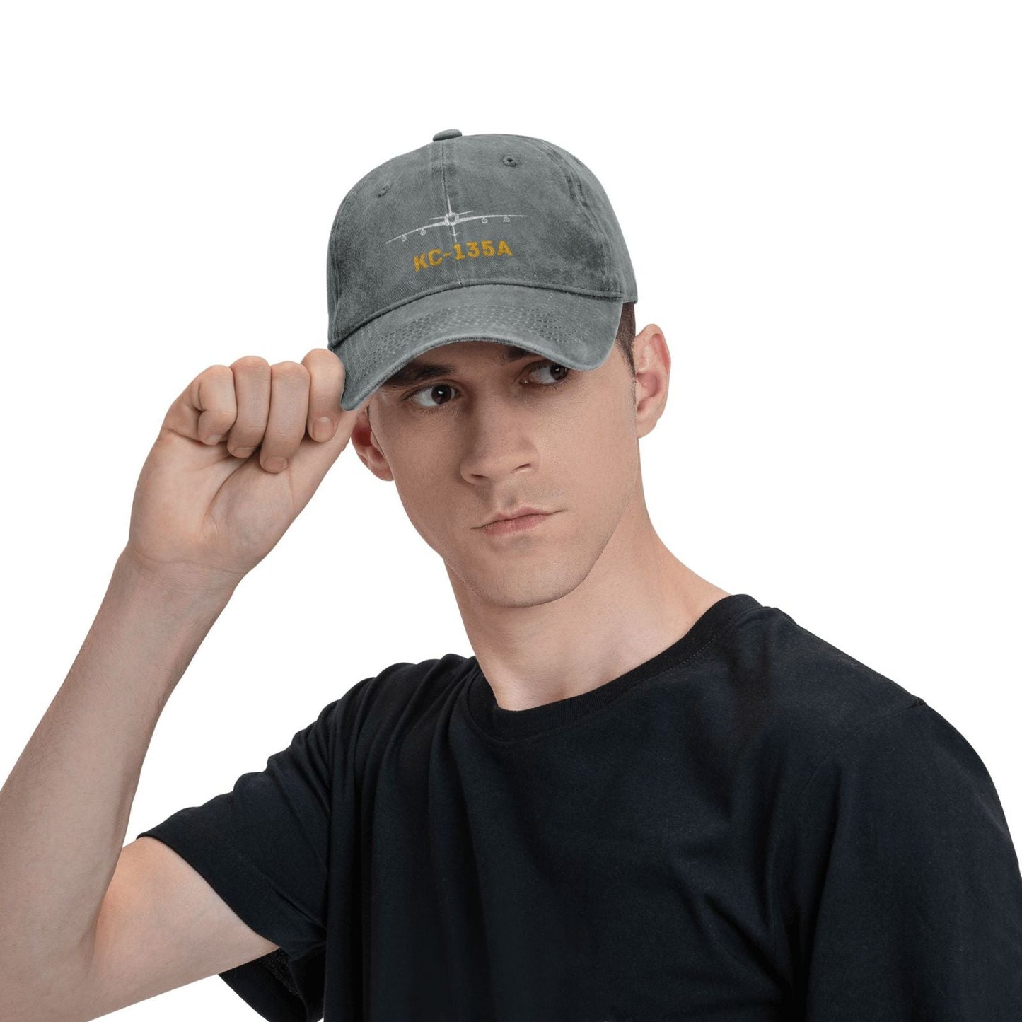 KC-135A Printed unisex baseball cap adjustable cap outdoor sunshade trucker hat