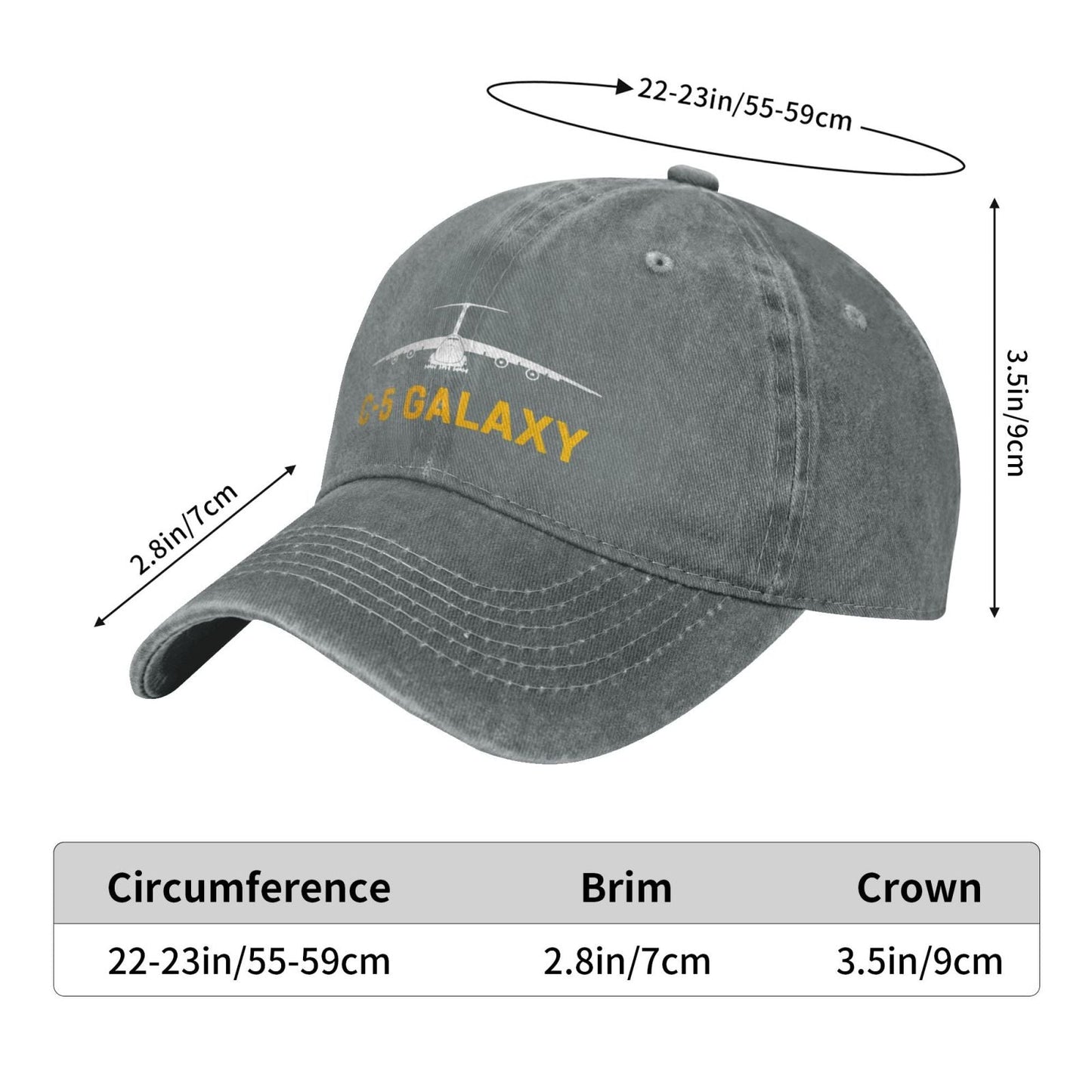 C-5 Galaxy Printed unisex baseball cap adjustable cap outdoor sunshade trucker hat