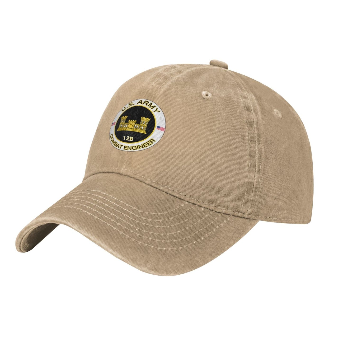 US Army MOS 12B Combat Engineer Printing unisex baseball cap adjustable hats veteran gift