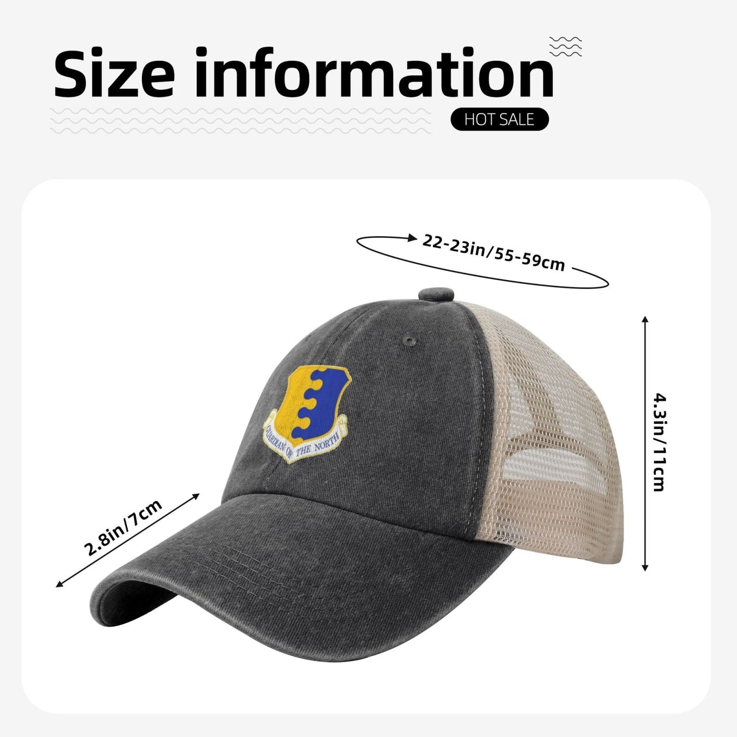 28th Bomb Wing Printed unisex baseball cap adjustable grid baseball cap veteran gift