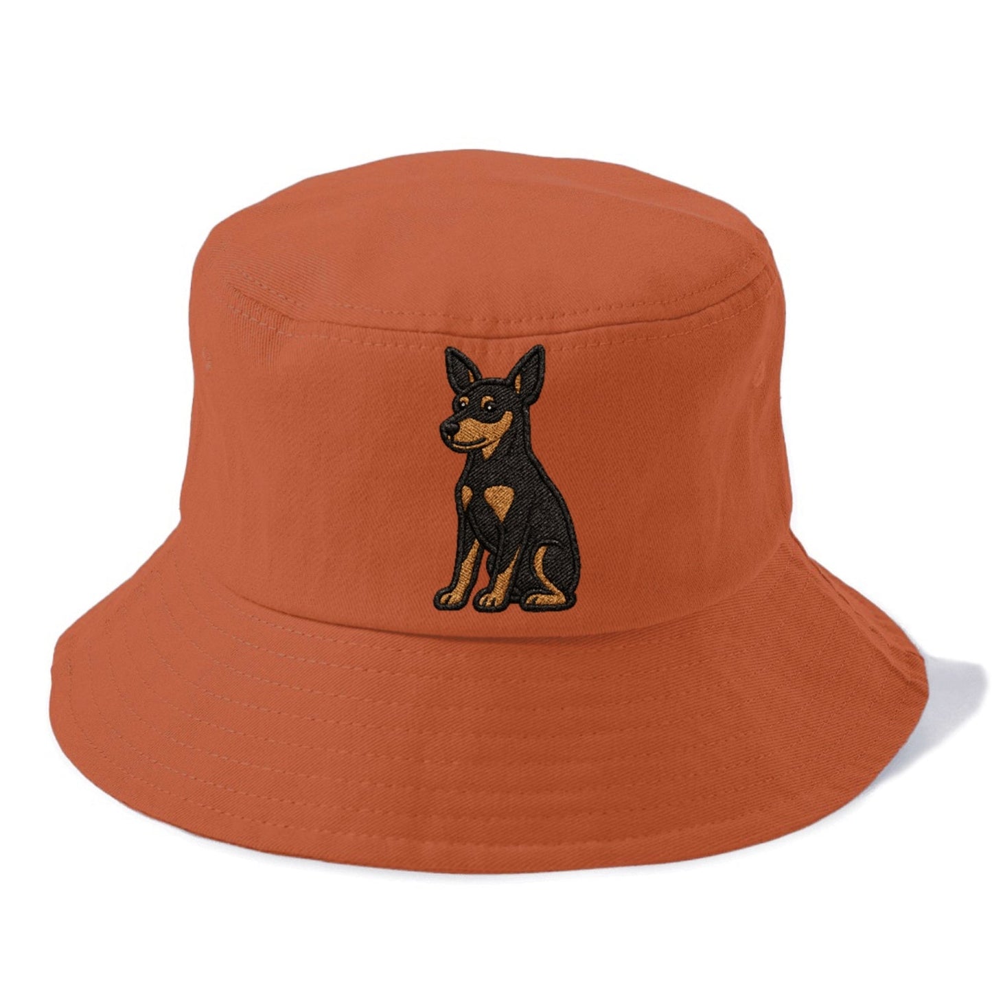 Miniature Pinscher Black Tan Regal Poise Bucket Hat