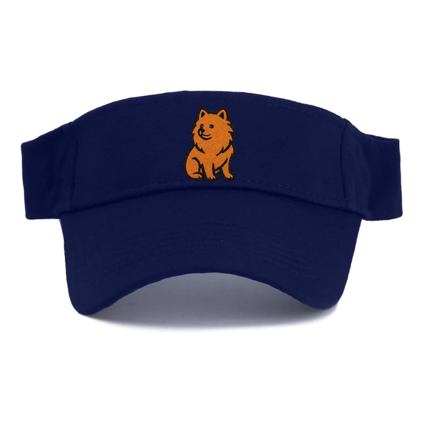 Pomeranian Orange Fluffy Charm Visor