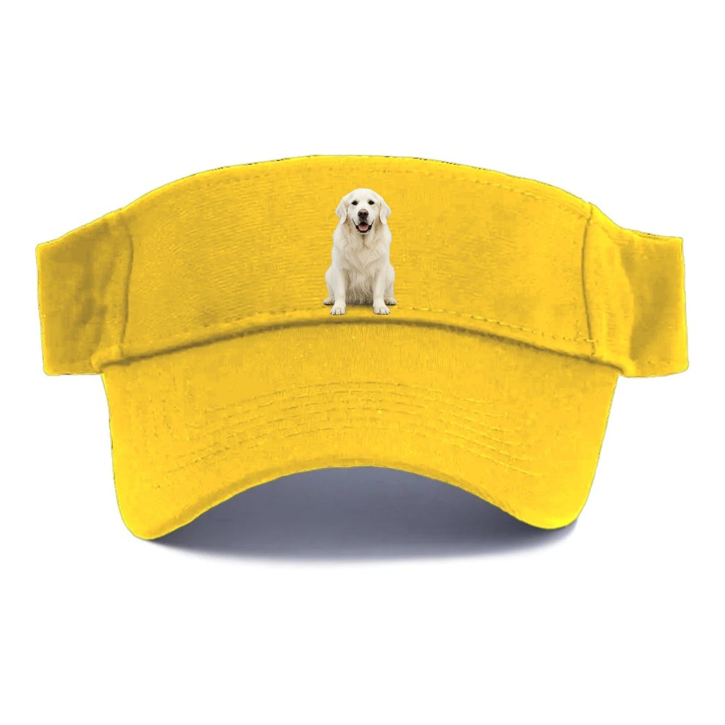 White English Cream Golden Regal Charm Visor