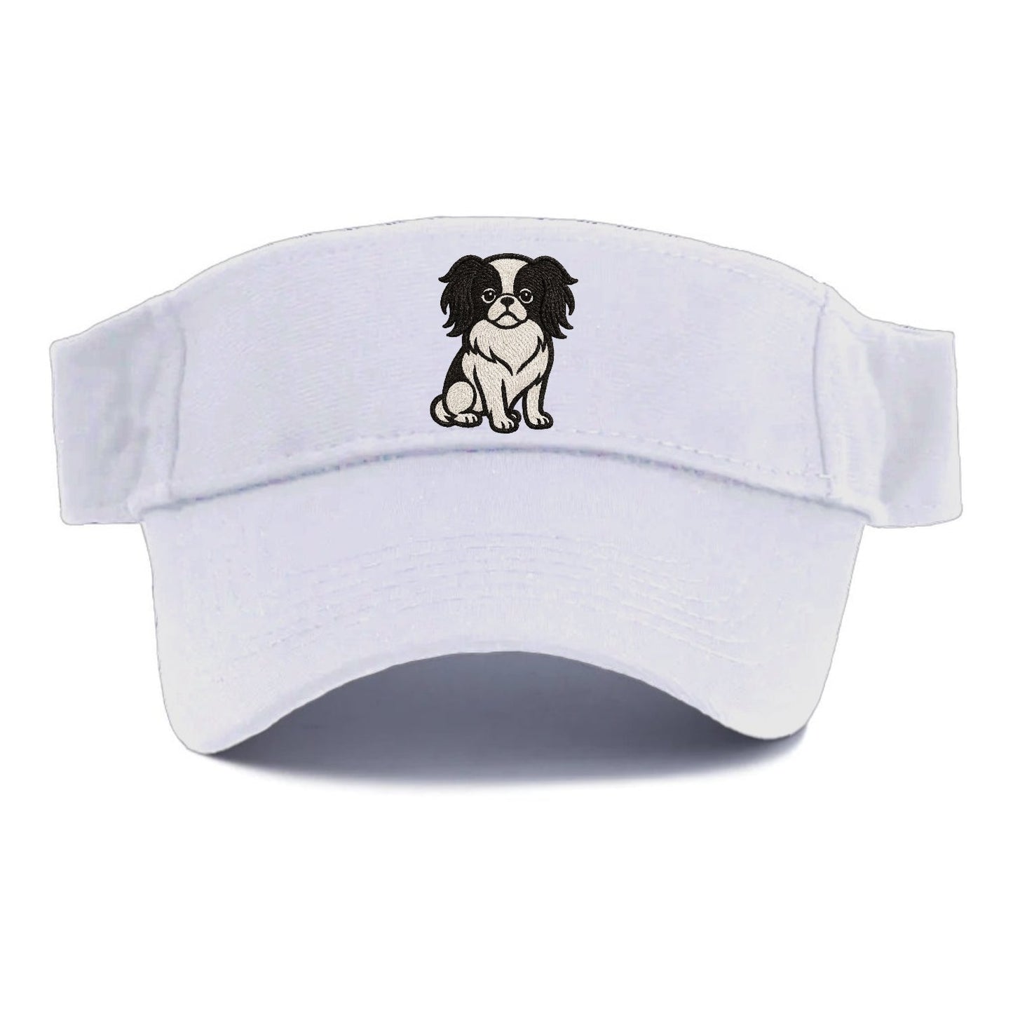 Japanese Chin Black White Regal Charm Visor