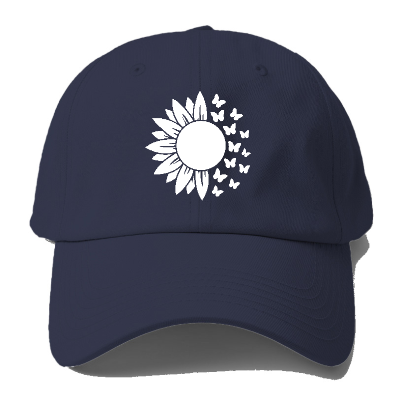 Sunflower Butterflies Baseball Cap
