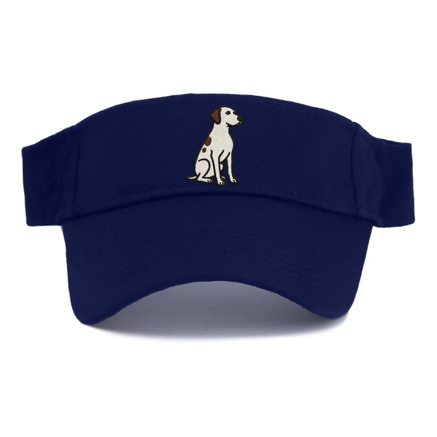 Pointer White Liver Spots Sitting Pose Loyal Spirit Visor