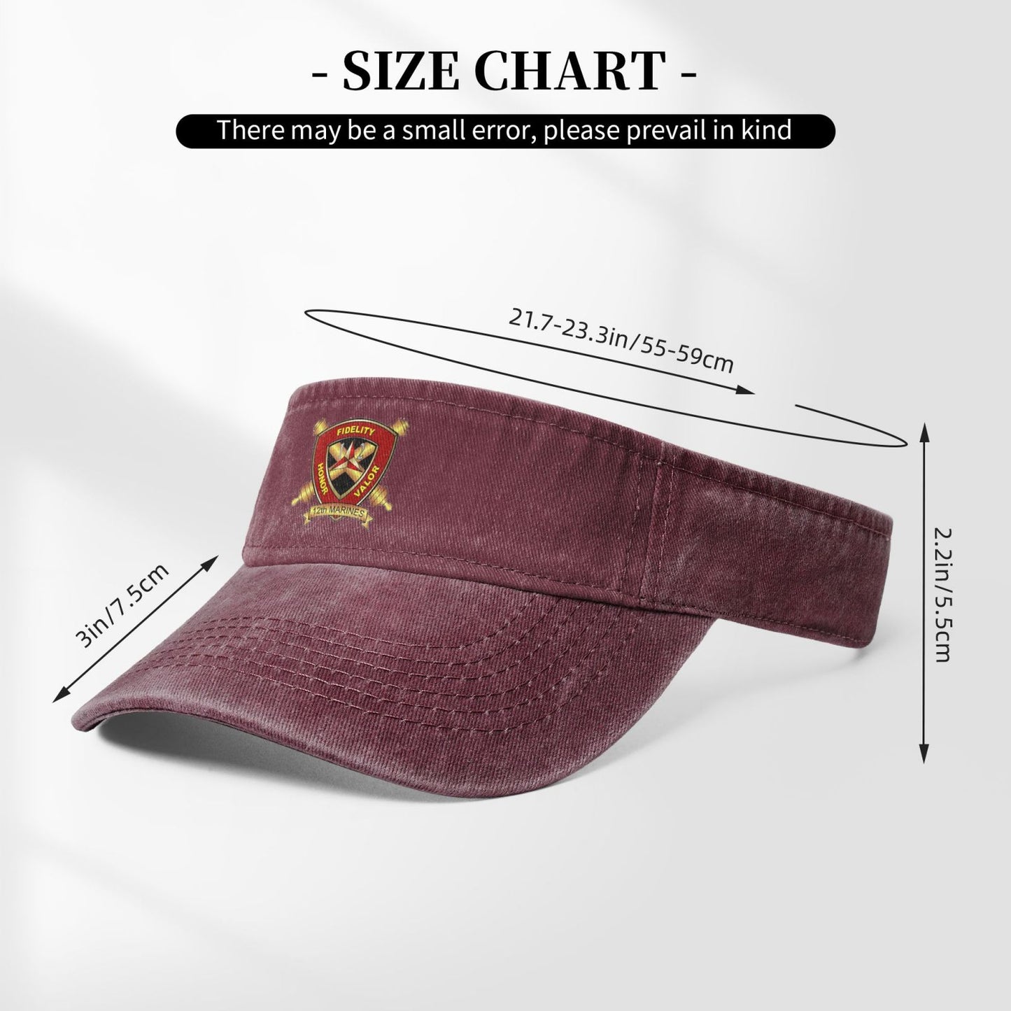 12th Marines Printing adjustable Empty Top Baseball Sun Cap unisex outdoor sport hat veterans gift