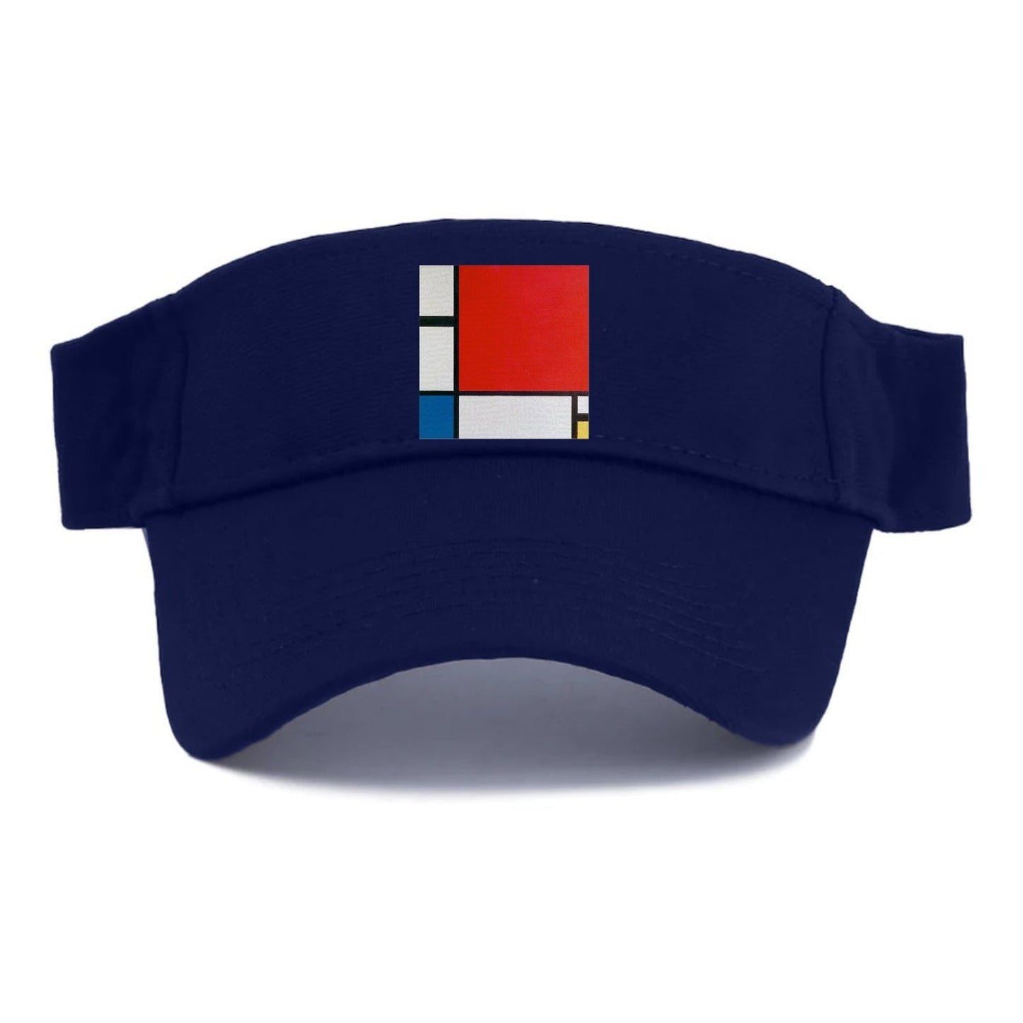 Composition With Red Blue And Yellow Visor