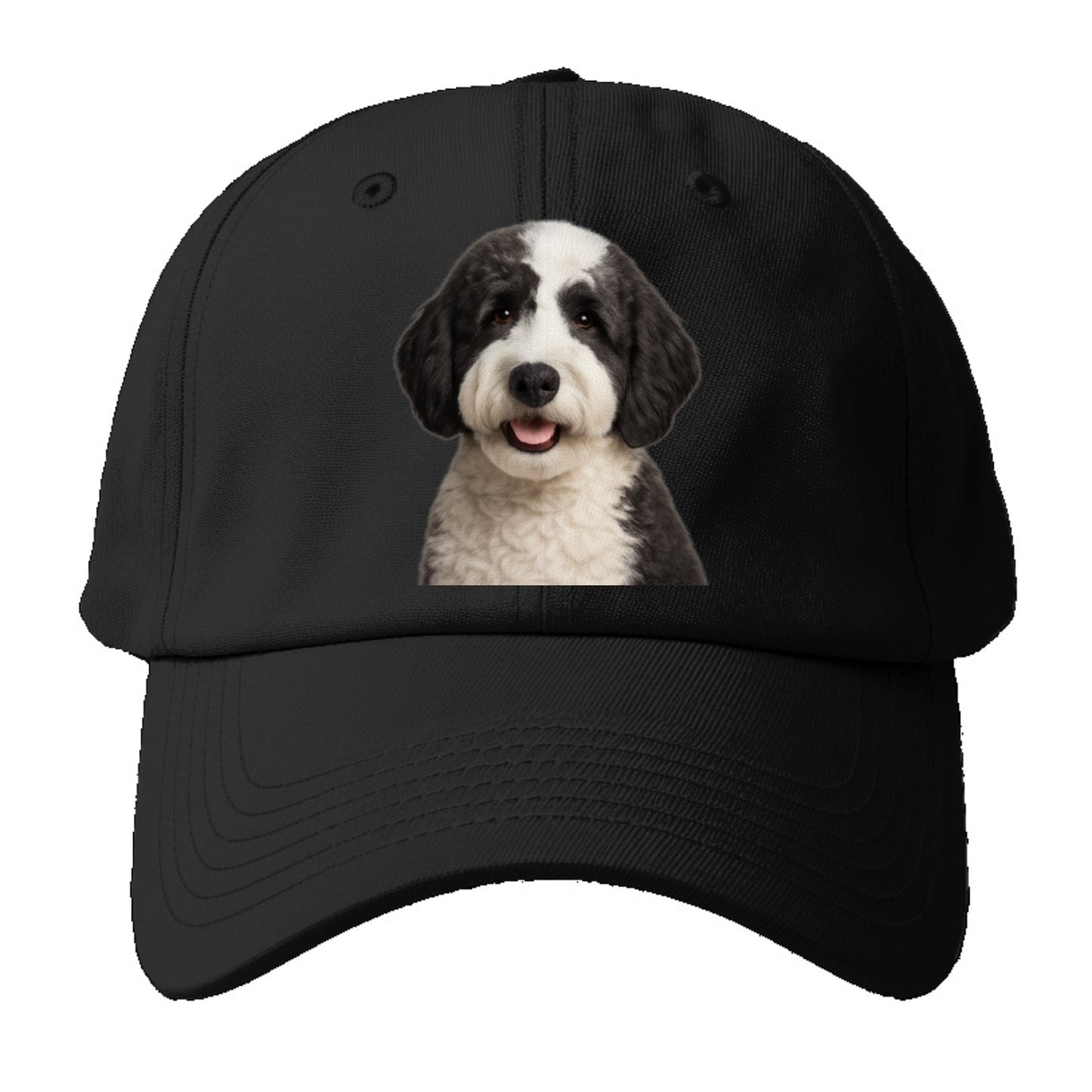 Sheepadoodle Portrait Design Baseball Cap
