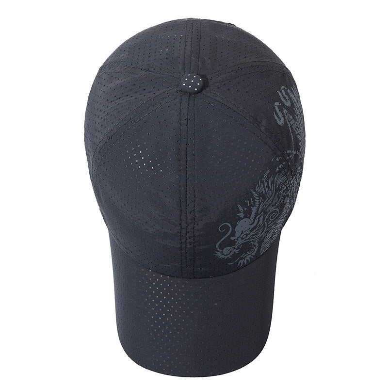 Stylish Dragon Print Baseball Cap for Men Baseball Cap