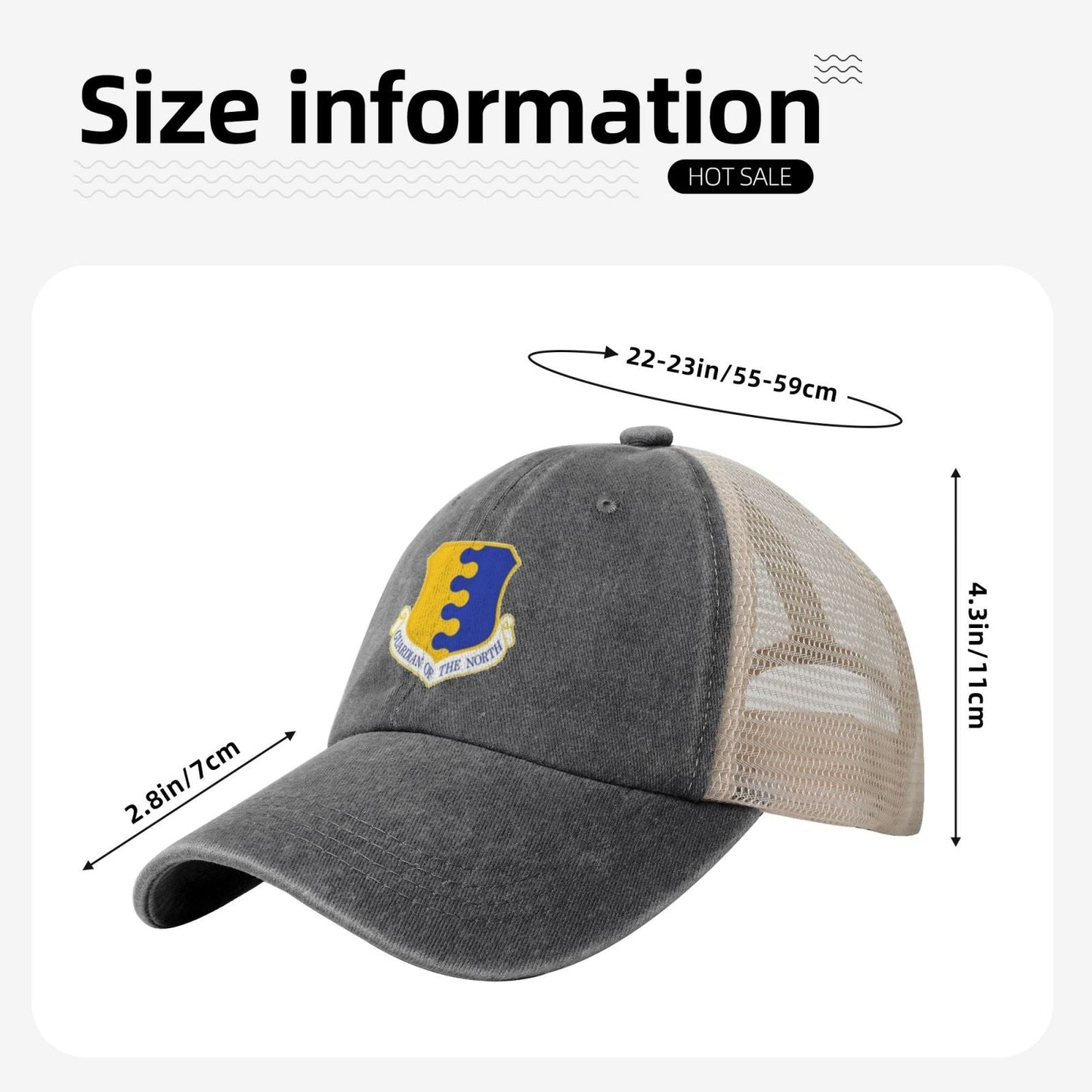 28th Bomb Wing Printed unisex baseball cap adjustable grid baseball cap veteran gift