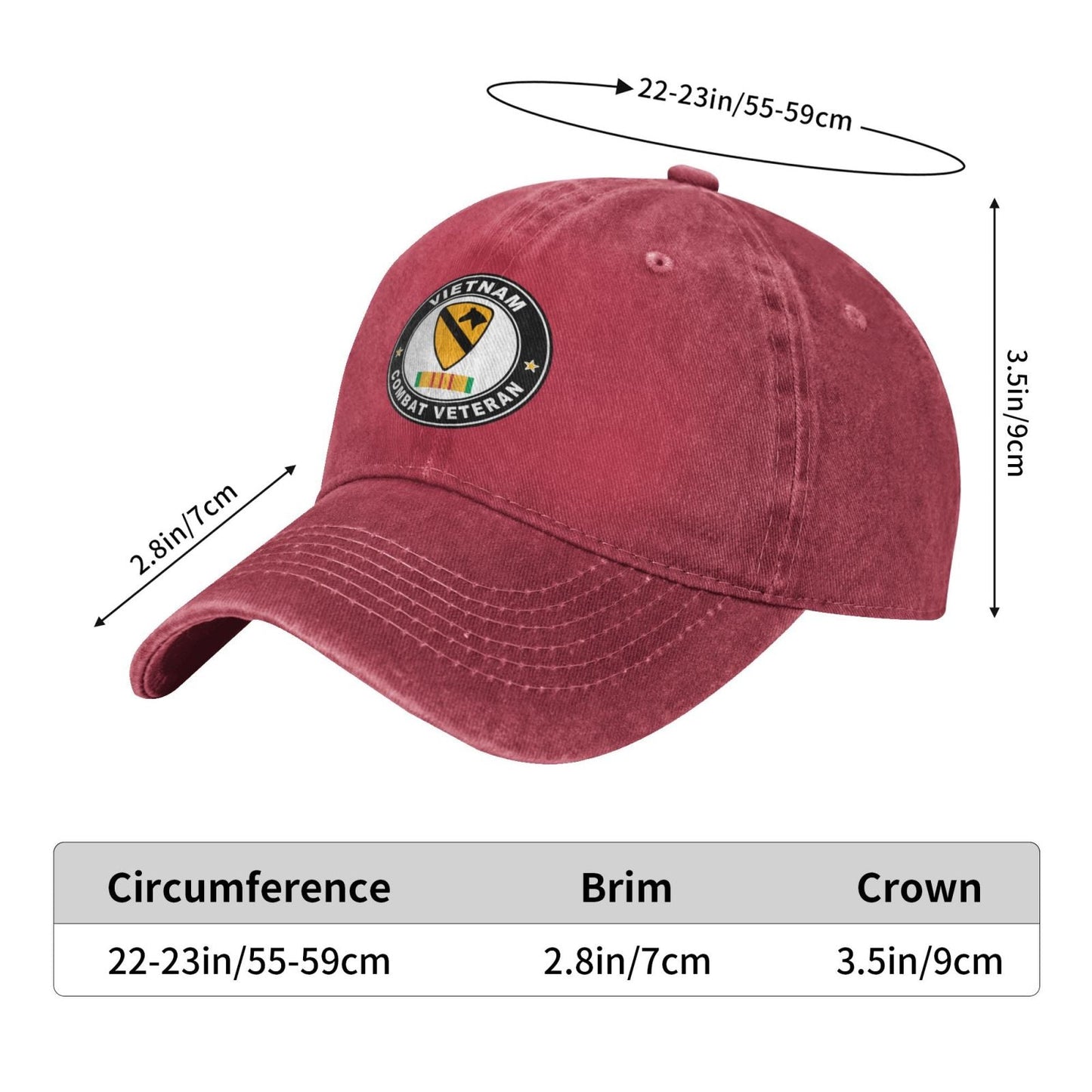 1st Cavalry Division Printed unisex baseball cap adjustable cap outdoor sunshade trucker hat