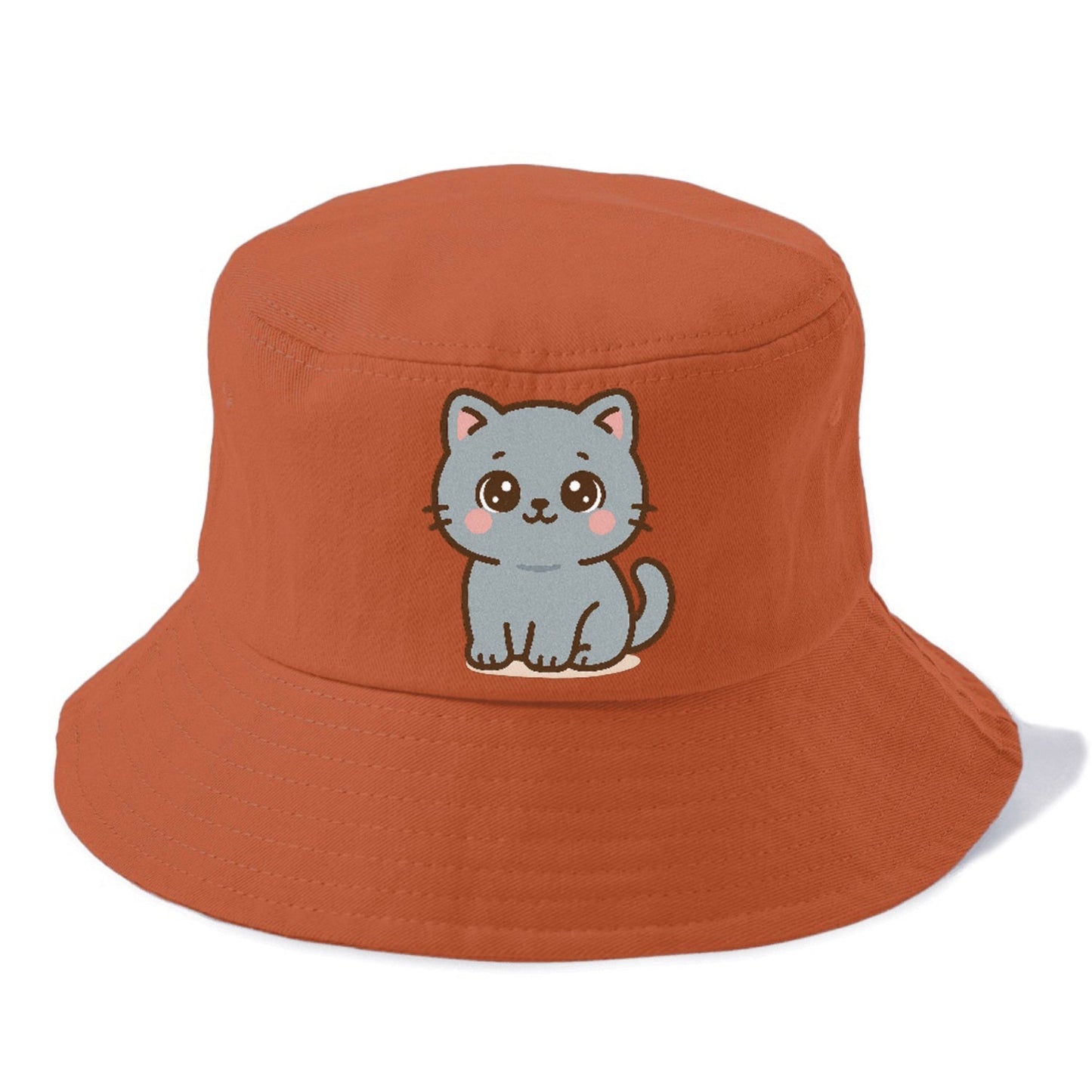 British Shorthair Plush Charm Bucket Hat