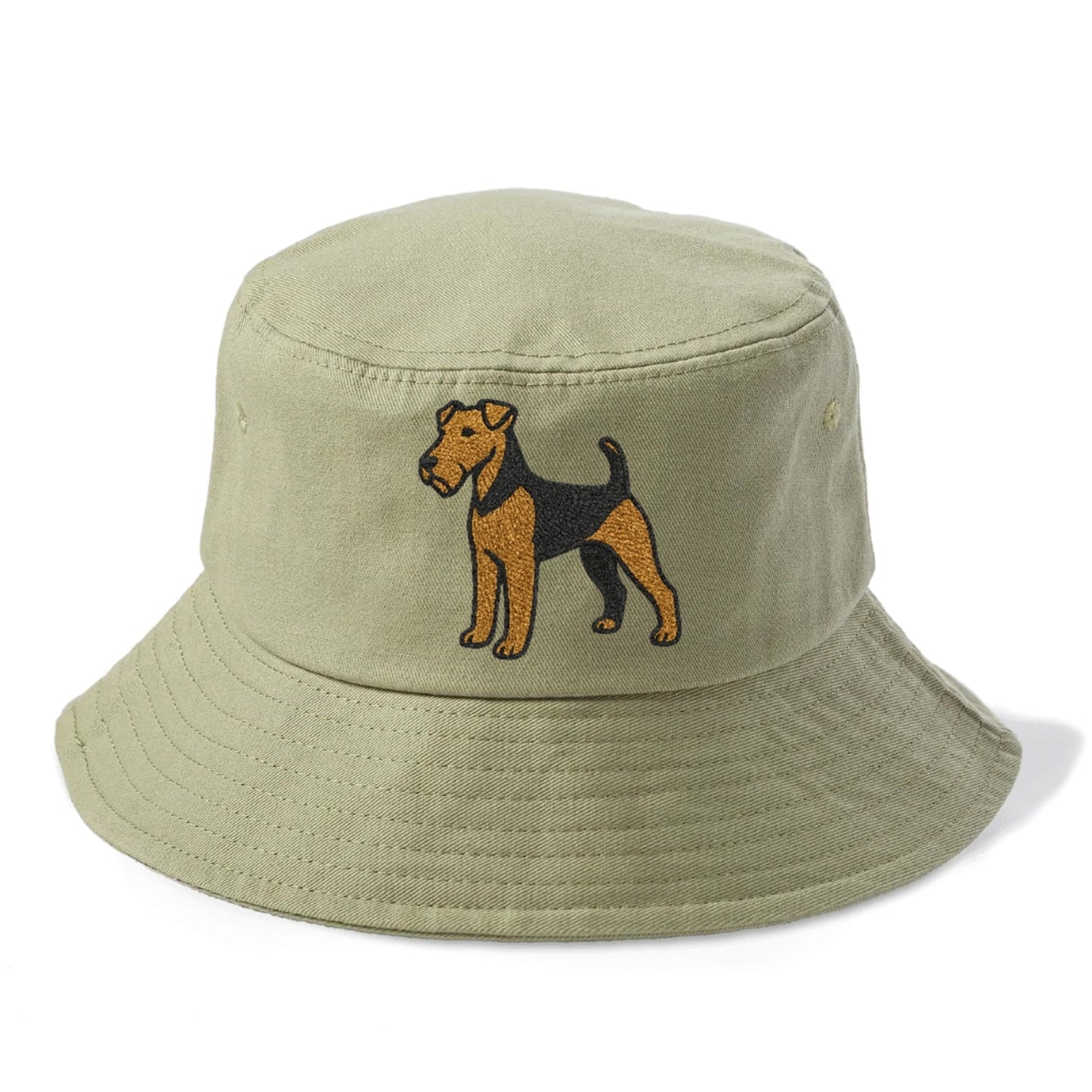 Welsh Terrier Black And Tan Pose Bucket Hat