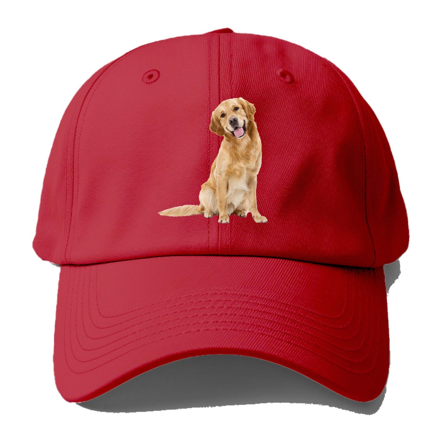 Joyful Golden Retriever With A Radiant Smile Baseball Cap