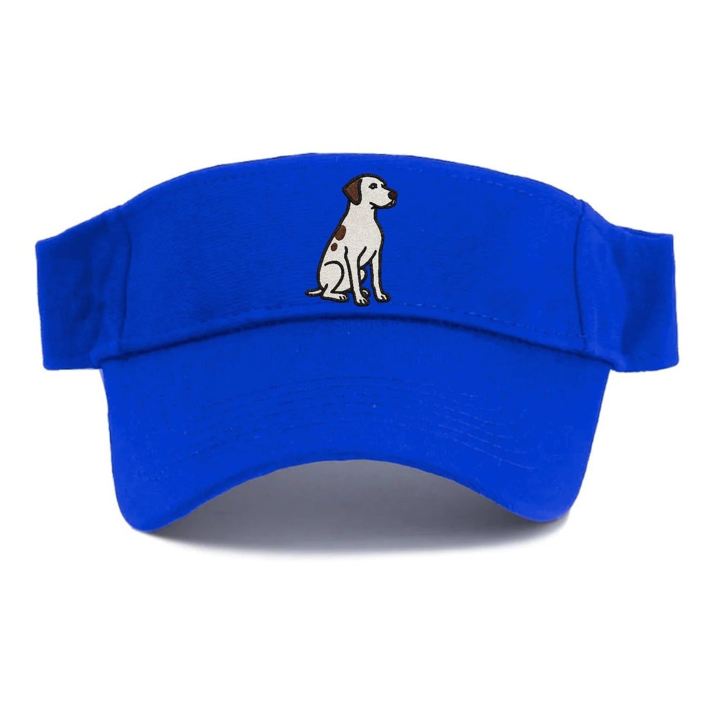 Pointer White Liver Spots Sitting Pose Loyal Spirit Visor