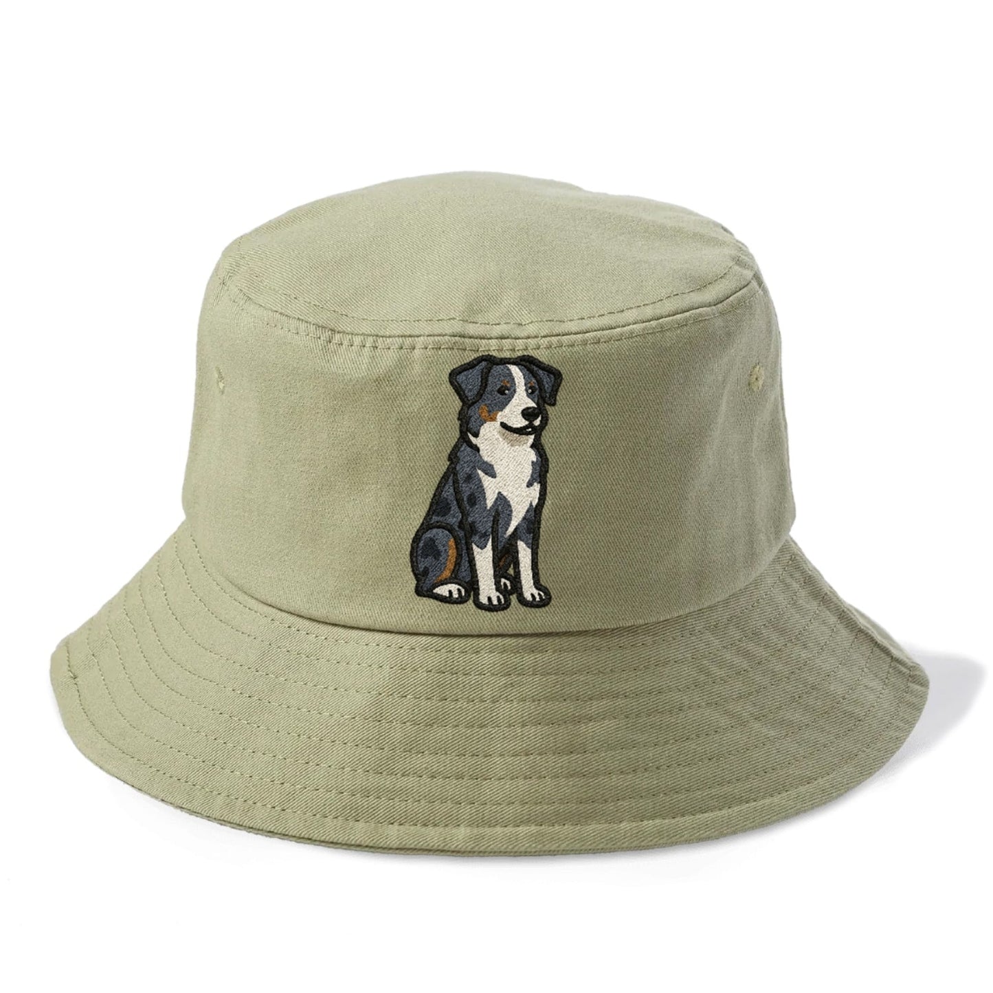 Australian Shepherd Blue Merle Vibrant Spirit Bucket Hat