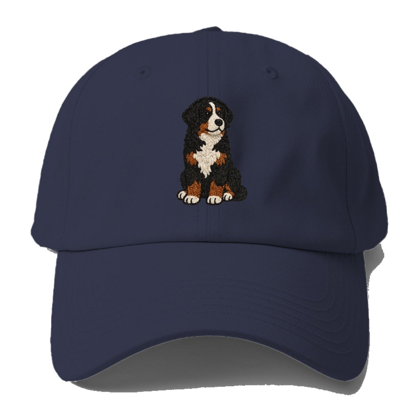 Bernedoodle Tricolor Curly Playful Charm Baseball Cap