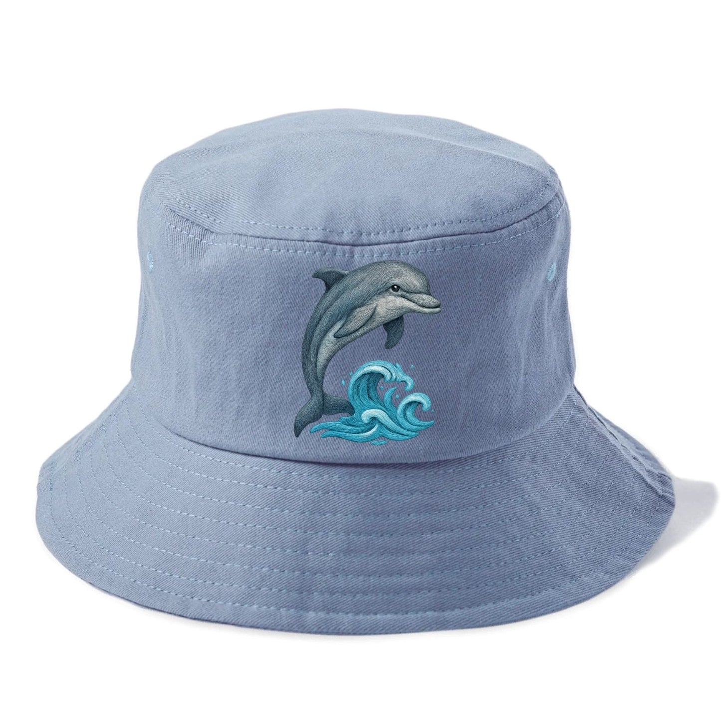 Dolphin's Dance Upon The Waves Bucket Hat