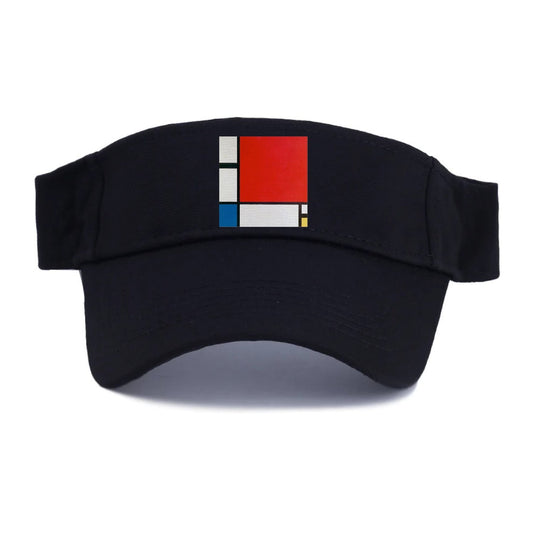Composition With Red Blue And Yellow Visor