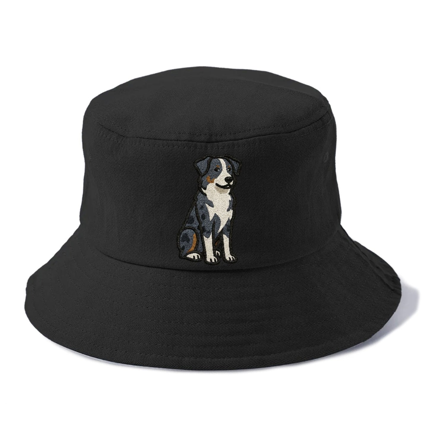 Australian Shepherd Blue Merle Vibrant Spirit Bucket Hat