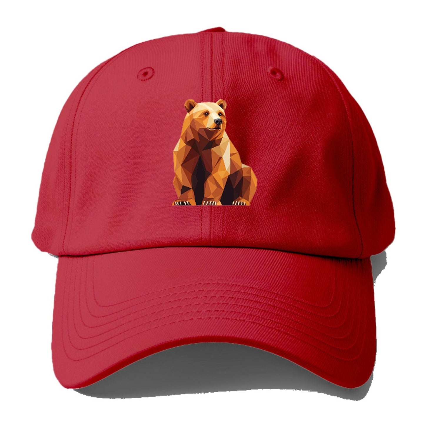 Geometric Bear In Rest Baseball Cap