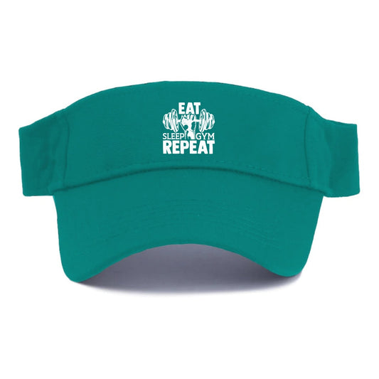 Eat Sleep Gym Repeat Visor