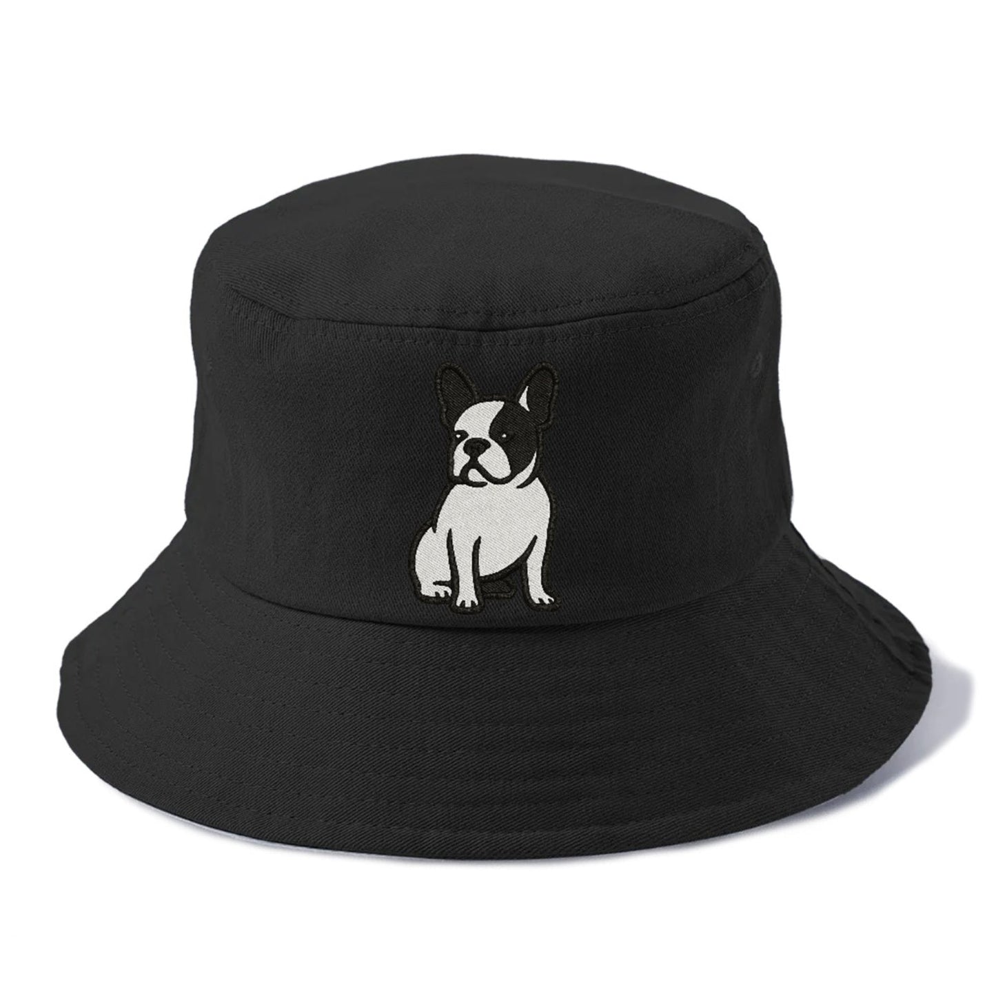 French Bulldog Black White Charming Pose Bucket Hat