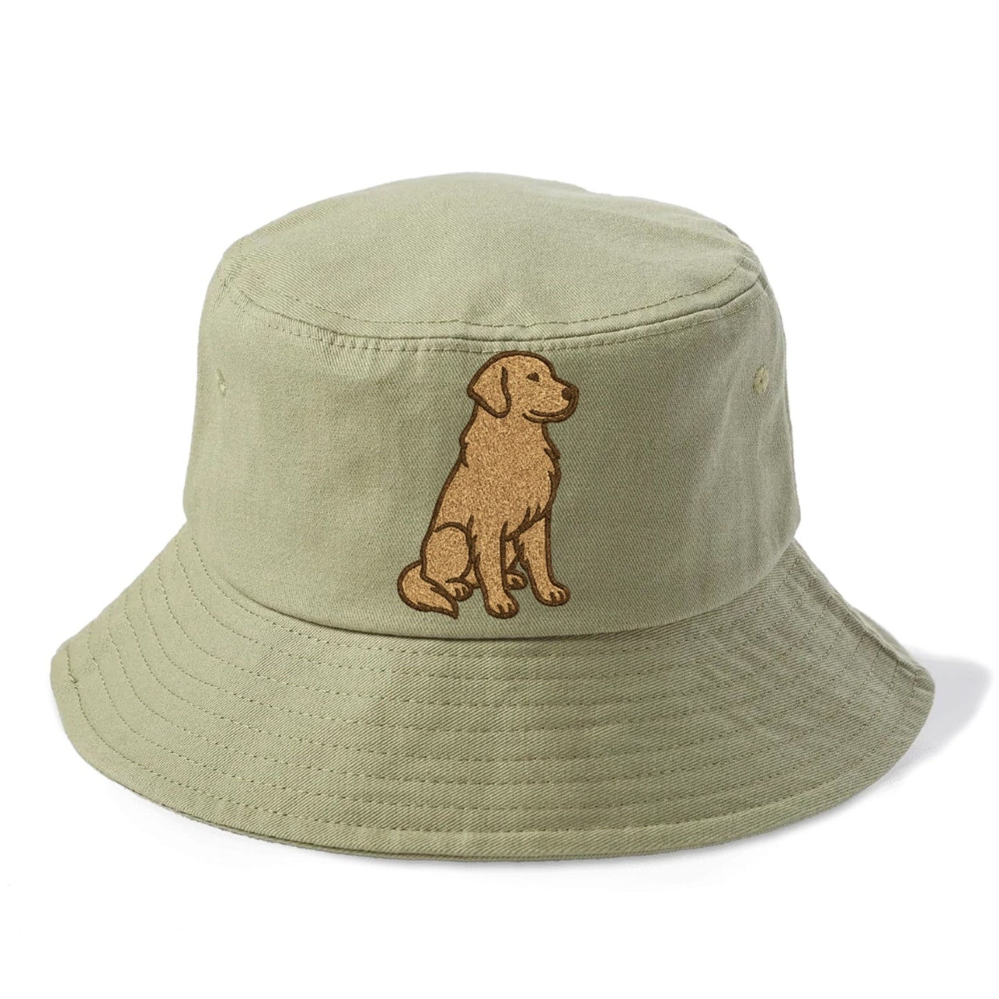 Golden Retriever Classic Golden Sitting Pose Bucket Hat