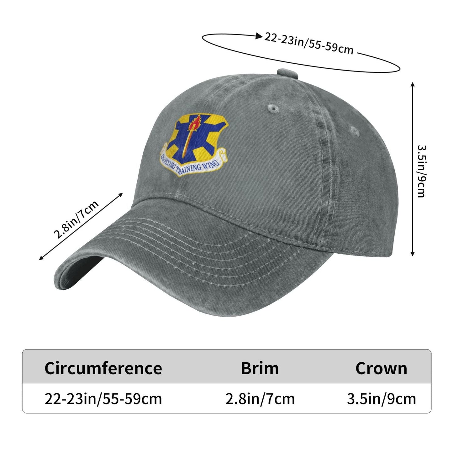 12th Flying Training Wing Printing unisex baseball cap adjustable cap veteran gift